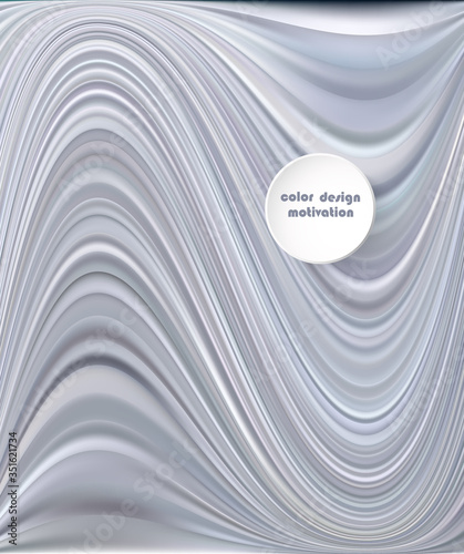 Abstract grey liquid flowing elegant waves graphic design. Smooth white silk wavy background.
