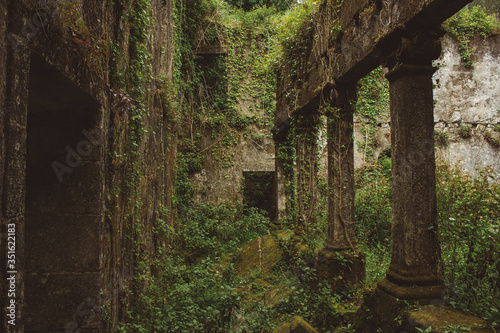 The ruins of Convent of S  o Francisco do Monte  located in the parish of Santa Maria Maior  municipality and district of Viana do Castelo  in Portugal.