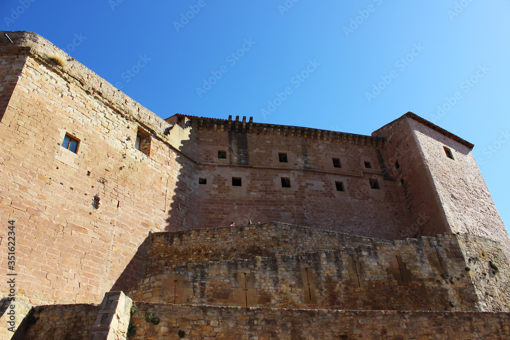 Castillo de Mora de Rubielos, pueblo de la provincia de Teruel (España)