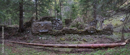 Verfallene Huberalm im Chiemgau photo