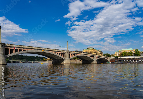 Manes Bridge Prague in Czech Republic.
