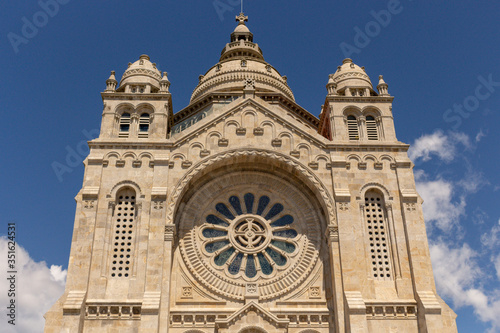 The Monument Temple of Santa Luzia, dedicated to the Sacred Heart of Jesus in Viana do Castelo, Portugal. Its imposing rose windows are the largest in the Iberian Peninsula and the 2nd in Europe. © An Instant of Time