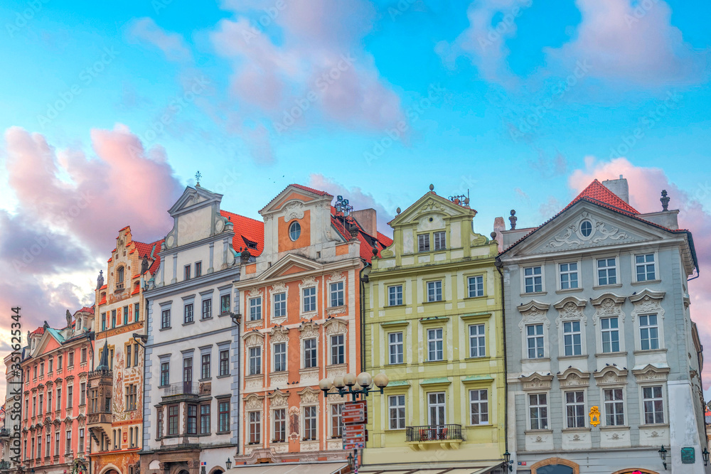 beautiful old streets of Prague.