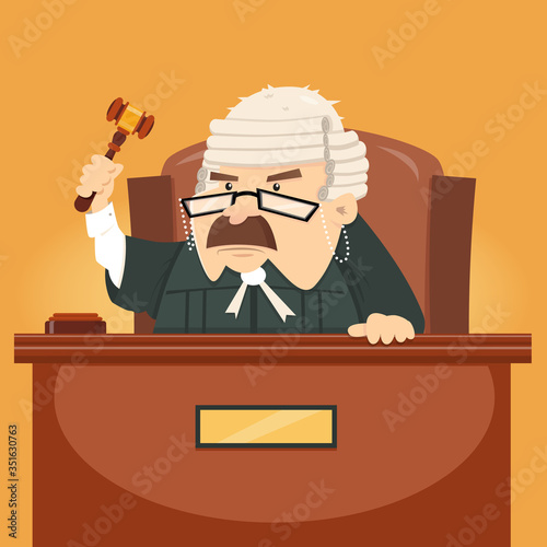 Judge holding Gavel