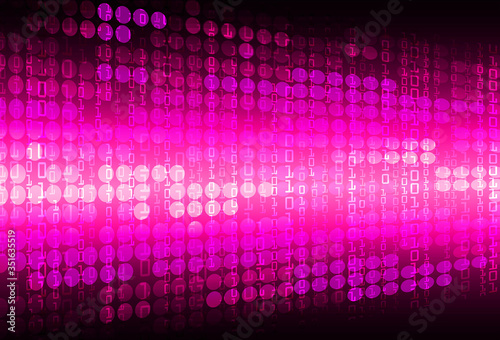 pink cyber circuit future technology concept background