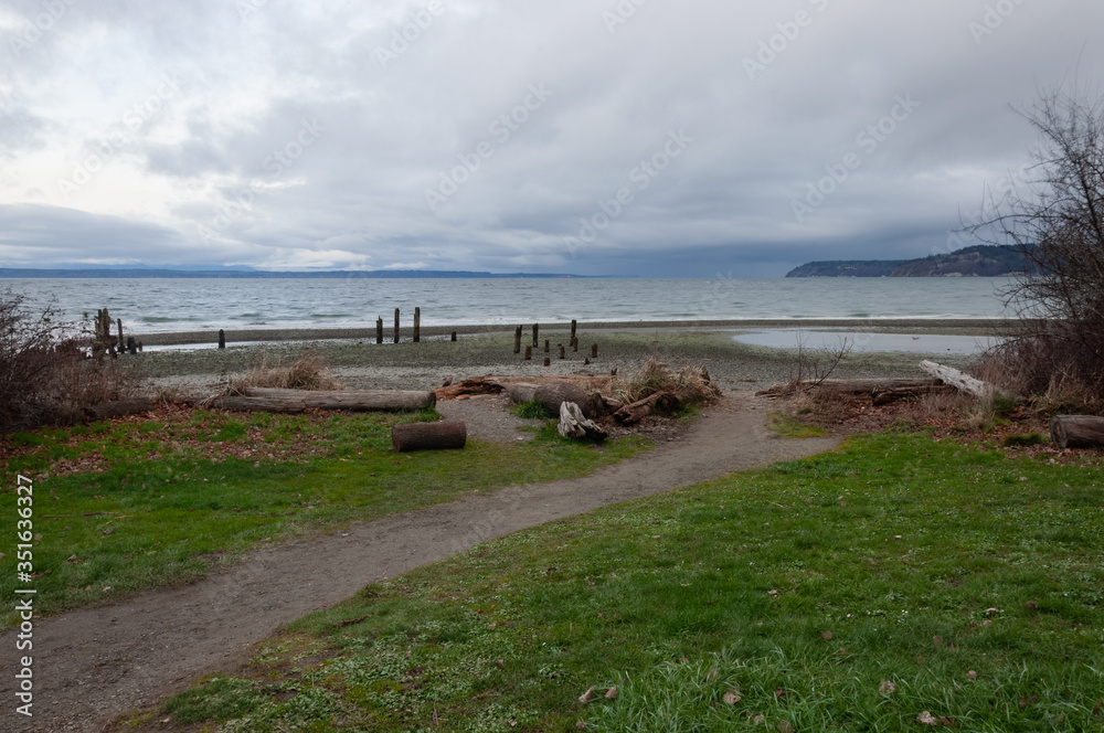 Winter morning at Picnic Point area, WA, USA Winter morning at Picnic Point area, WA, USA