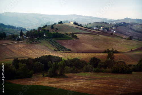 Landscapes of Tuscany. Italy. August 2018