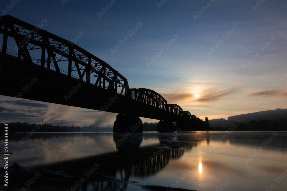 bridge at sunrise