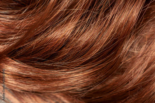 Beautiful wavy hair texture  brown hair