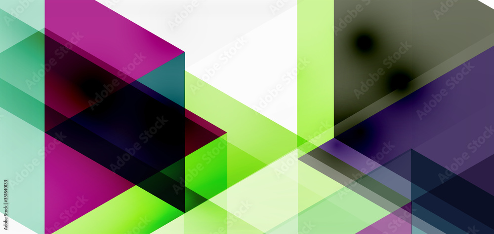 Geometric abstract background, mosaic triangle and hexagon shapes. Trendy abstract layout template for business or technology presentation, internet poster or web brochure cover, wallpaper Geometric abstract background, mosaic triangle and hexagon shapes. Trendy abstract layout template for business or technology presentation, internet poster or web brochure cover, wallpaper