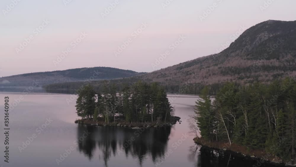 Onawa sunrise aerial island parallax spectacular landscape Onawa sunrise aerial island parallax spectacular landscape