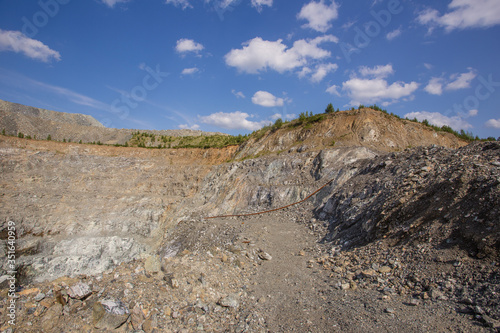 Open pit chromium chrome ore quarry mine