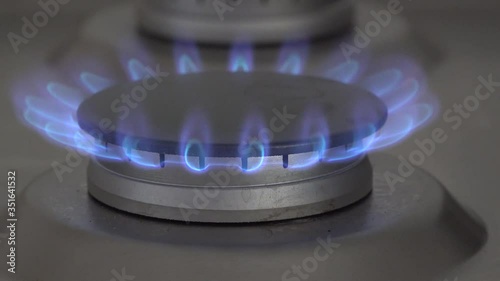 Narural Gas Flame on a Stove