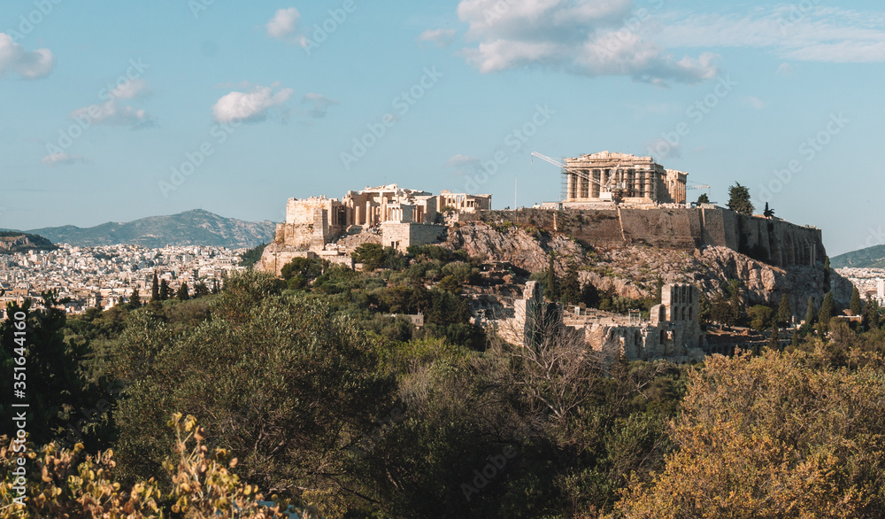 View of the Acropolis, Athens, Greece
