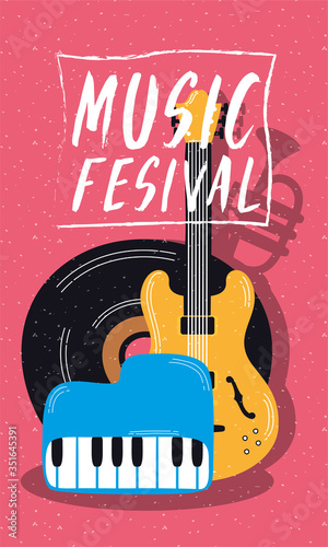 music festival entertainment invitation poster