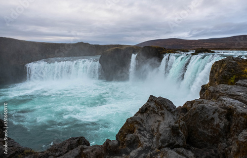 Godafoss  a spectacular waterfall in North Iceland