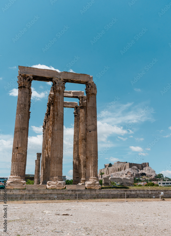 The temple of Zeus, Athens, Greece