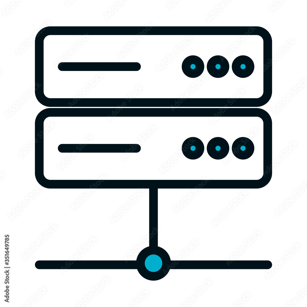 routers icon image, half color half line style routers icon image, half color half line style