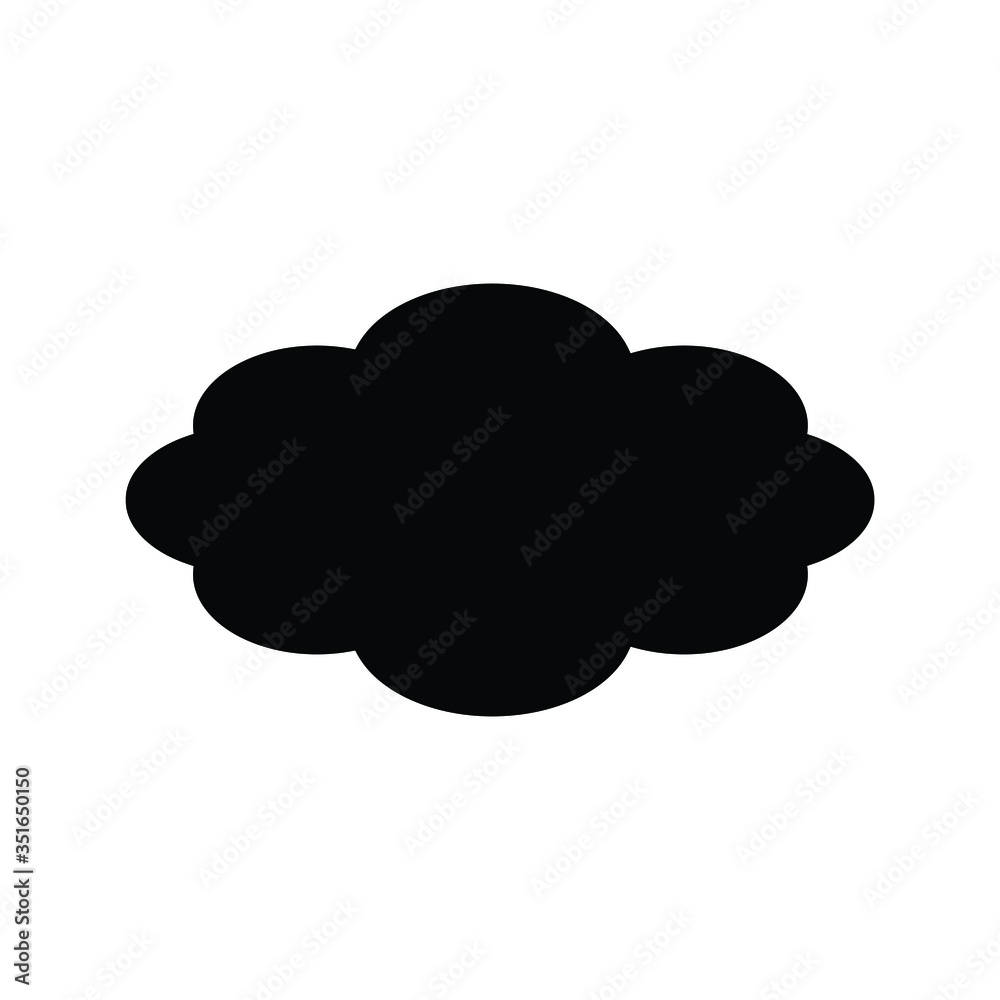 weather icon - vector icon. Cloud icon weather icon - vector icon. Cloud icon