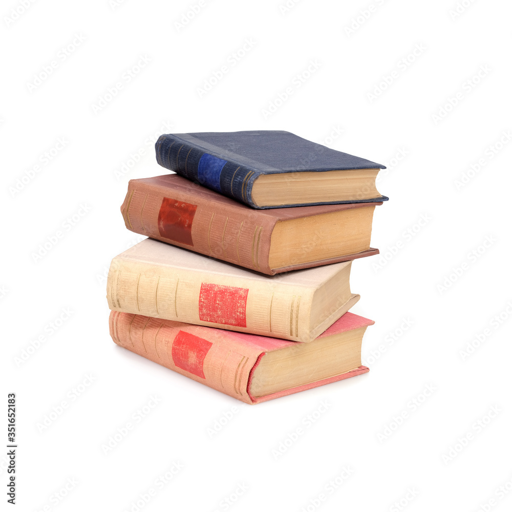 Stack of books isolated on a white background Stack of books isolated on a white background
