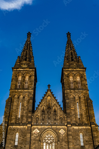 Saint Peter and Saint Paul Vysehrad Prague in Czech Republic.