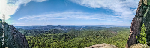 Krasnoyarsk Stolby. National Nature Reserve panoramic view