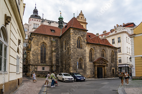 Architecture and cityscape street of Prague in Czech Republic.