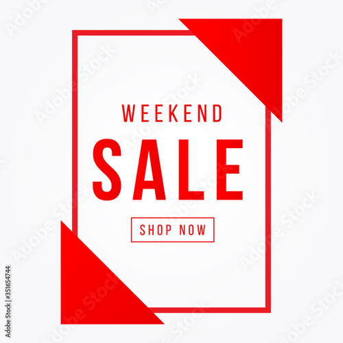 vector illustration of a sale poster with white background