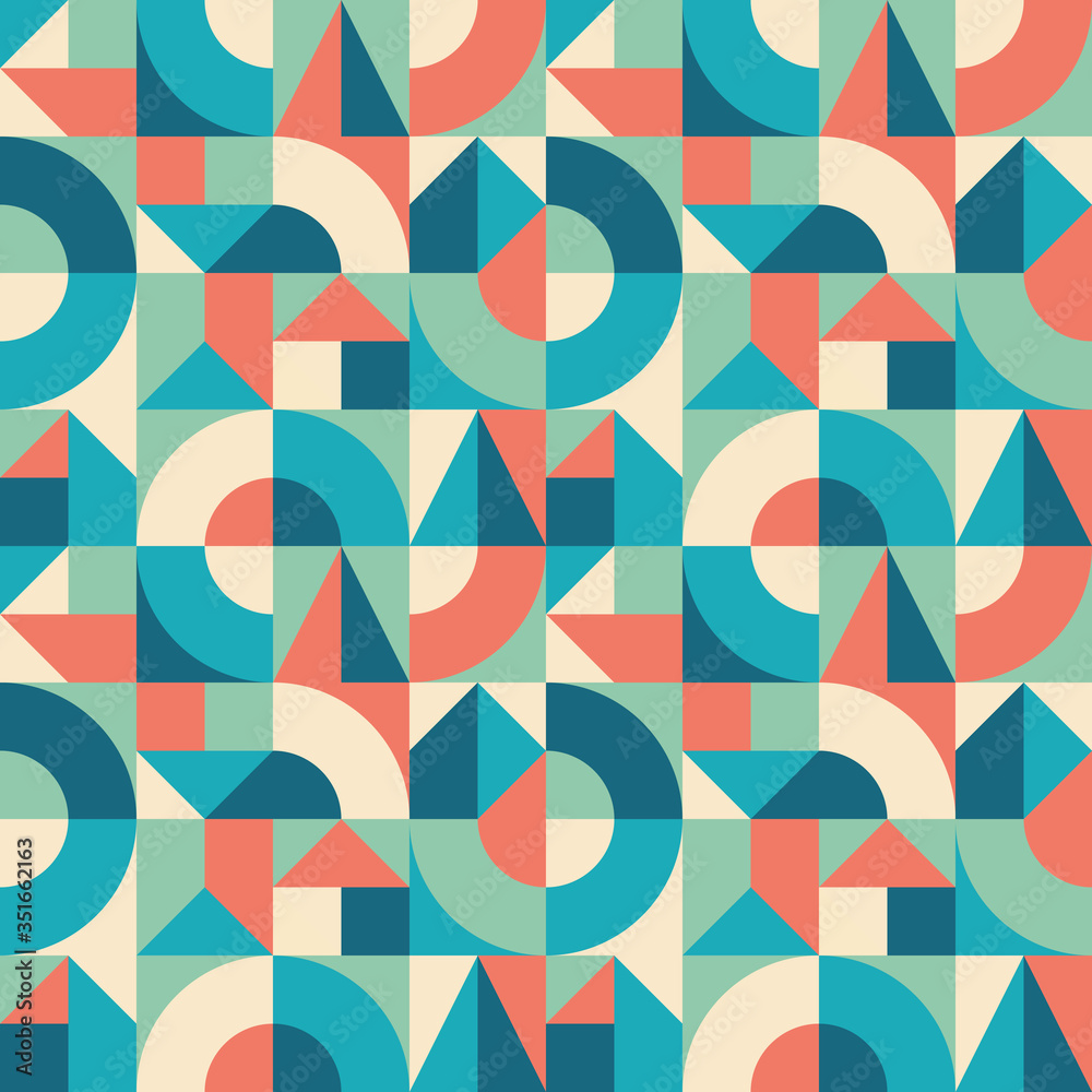 Geometric background design. Abstract seamless pattern. Vector template banner poster. Decorative mosaic ornament. Geometric background design. Abstract seamless pattern. Vector template banner poster. Decorative mosaic ornament.