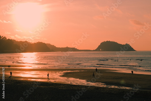 Zarautz beach.