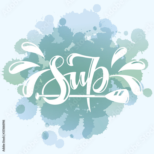 Lettering logo vector for sup surf