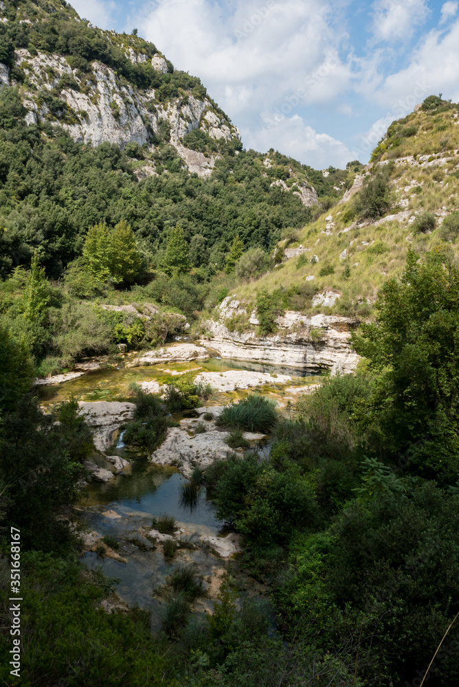 Path on the Sicilian hills