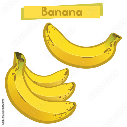 Plátano - banana Ilustración