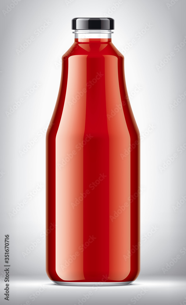 Glass Bottle with Tomatoes Juice on background. Glass Bottle with Tomatoes Juice on background.