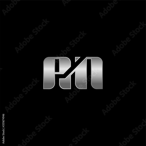 letter PM MP of the icon of logo