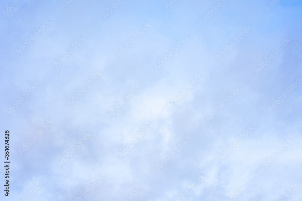 Beautiful blue sky with clouds, copy space