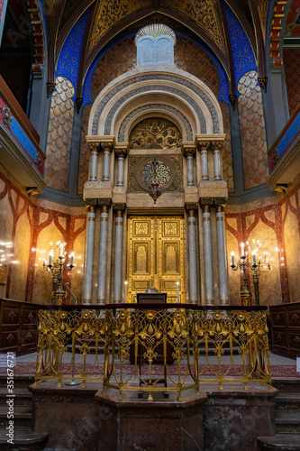Jubilee Synagogue Prague in Czech Republic. © alzamu79