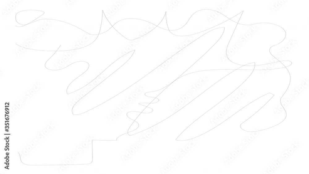 Abstract self drawing blue green aquamarine and white background. Curves and shapes. Abstract self drawing blue green aquamarine and white background. Curves and shapes.