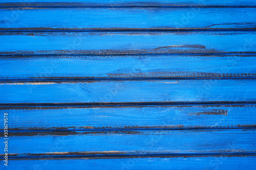 background made of wood, painted in blue
