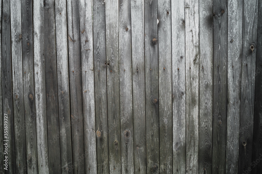 old wood fence background with grass