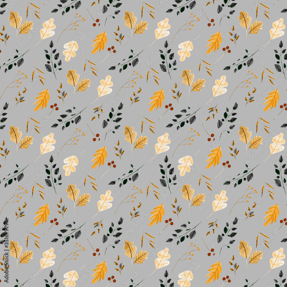 Floral pattern in the blooming botanical Motifs scattered random. Seamless vector texture. For fashion prints. Printing with in hand drawn style light blue background Floral pattern in the blooming botanical Motifs scattered random. Seamless vector texture. For fashion prints. Printing with in hand drawn style light blue background