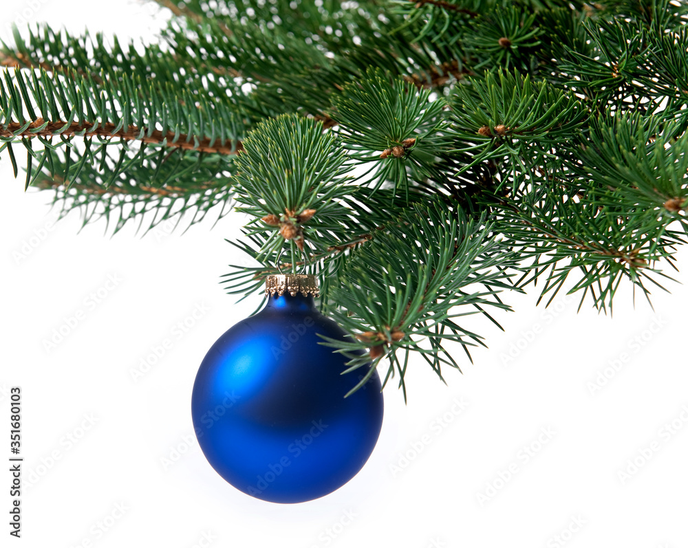 christmas tree branch with balls christmas tree branch with balls