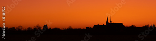 Sunset view from an village in Megen, Netherlands