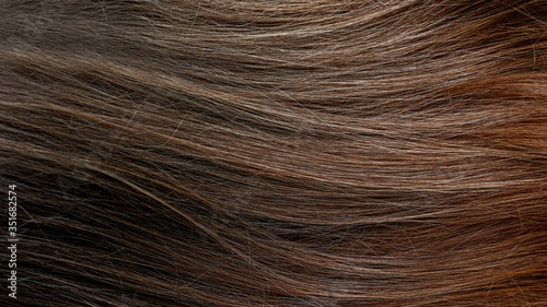 Beautiful wavy hair texture, brown hair, 16:9