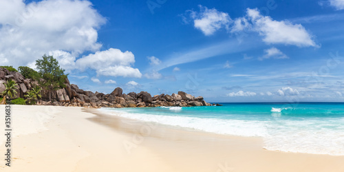 Seychelles Grand Anse beach La Digue island vacation holidays travel traveling photo