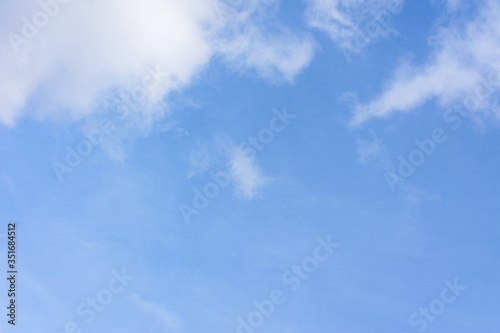 Blue sky with clouds  copy space