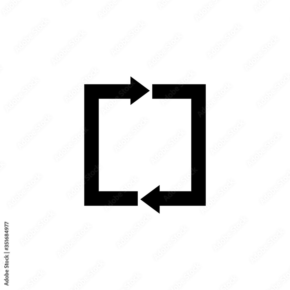 Rotate Icon Vector Design Illustration Rotate Icon Vector Design Illustration