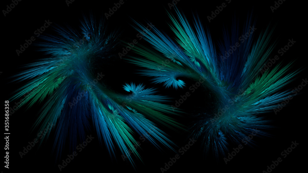 Abstract neon illustration in the form of beautiful feathers. Use for design and creativity. Abstract neon illustration in the form of beautiful feathers. Use for design and creativity.