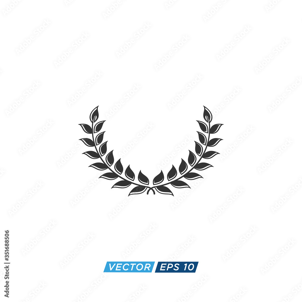 Laurel Wreath Icon Design Vector Laurel Wreath Icon Design Vector