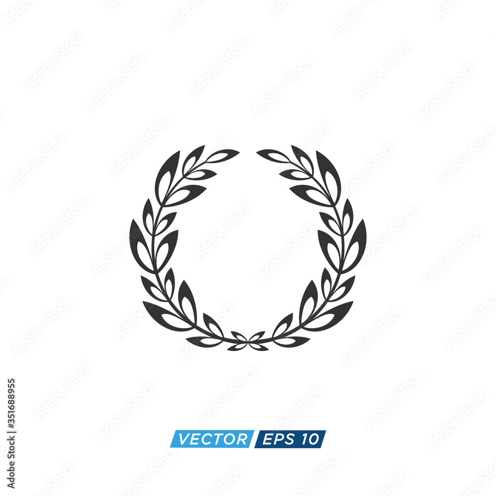 Laurel Wreath Icon Design Vector Laurel Wreath Icon Design Vector